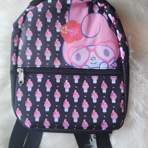 Sanrio My Melody Small summer time pink and black backpack
